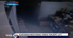 Detik-Detik Karyawati Rumah Makan Terjepit di Lift Barang