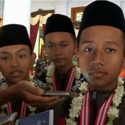 Empat Santri Harumkan Nama Indonesia pada Kontes Robotic Games di Jepang