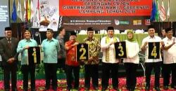 Ribuan Pendukung Ramaikan Pengundian Nomor Urut Paslon Pilgub Lampung