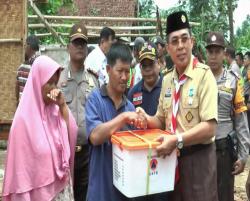 Wakil Bupati Lampung Timur Janji Perbaiki 492 Rumah Warga yang Hancur