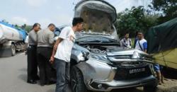 Pajero Tabrak Motor di Jalur Lintas Sumatera, Ibu dan 3 Anak Luka-Luka