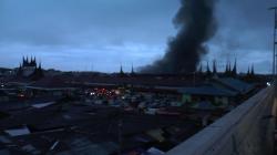 Wakil Wali Kota Bukittinggi Menangis Melihat Kebakaran Pasar Meluas