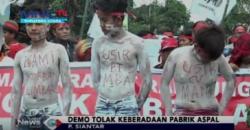 Tolak Keberadaan Pabrik Aspal, Warga Tanam Pohon Pisang di Jalan