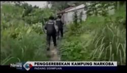 Polisi Gerebek Kampung Narkoba di Padangsidempuan