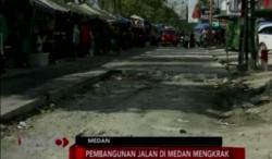 Warga Keluhkan Pengerjaan Jalan Aksara Mangkrak