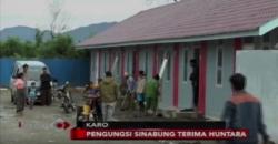 348 KK Korban Erupsi Gunung Sinabung Terima Hunian Sementara