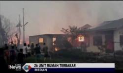 Puluhan Rumah di Medan Deli Hangus Terbakar, Korban Jiwa Nihil 