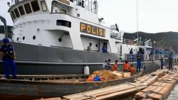 Ditpolair Amankan Ratusan Kayu Illegal Logging di Sibolga