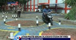 Satlantas Polres Bantul Bantu Warga Latihan Praktik Ujian SIM