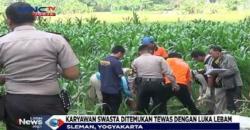 Karyawan Swasta Diduga Jadi Korban Pembunuhan di Kebun Jagung Sleman