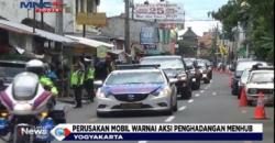 Perusakan Mobil Taksi Online Warnai Aksi Penghadangan Menhub di Yogya