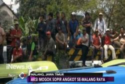 Protes Angkutan Online, Sopir Angkot di Malang Demo