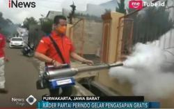 Perindo Lakukan Pengasapan Gratis di Purwakarta dan Palangkaraya