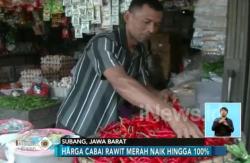 Harga Cabai di Subang Melonjak 100 Persen