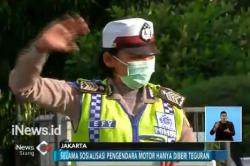 Sosialisasi Jalur Motor, Polisi Diterjunkan di Jl Sudirman-Thamrin