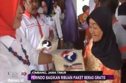 Partai Perindo Bagikan Paket Beras dan Fogging Gratis
