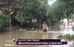 Banjir Rendam 6 Desa di Cilacap, Sekolah Terpaksa Diliburkan
