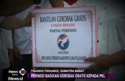 Perindo Bagikan Gerobak Gratis untuk PKL