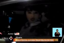 Video Dewi Perssik Terobos Jalur Busway Viral di Media Sosial