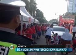 Terobos Car Free Day, Dua Mobil Mewah Nyaris Diamuk