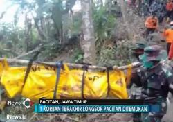 Pencarian Korban Longsor di Pacitan Berakhir