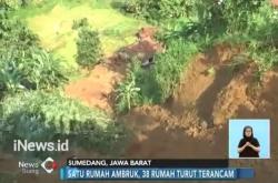Longsor di Sumedang, 1 Rumah Hancur dan 38 Terancam Tertimbun
