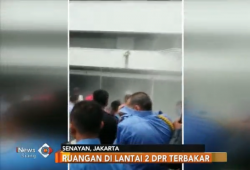 Korsleting Mesin Pendingin Penyebab Kebakaran di Gedung DPR