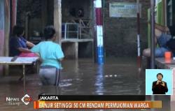  Kali Ciliwung Meluap, Warga Kebon Pala Terendam Banjir 