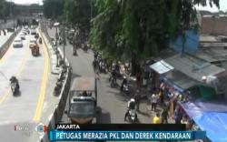 Jualan di Trotoar, PKL Pasar Gembrong Terjaring Razia