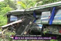 Sopir Ugal-ugalan, Bus ALS Terjun Bebas ke Jurang