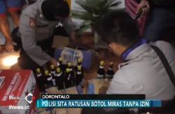 Rumah Anggota LSM Digerebek, Ratusan Botol Minuman Keras Disita