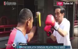 Jokowi Nge-Vlog, Ini Aksi Presiden saat Latihan Tinju