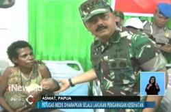 Pantau Campak dan Gizi Buruk, Panglima TNI Nyatakan Kasus Selesai