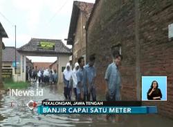 Meski Banjir, Jelang UN Sekolah di Pekalongan Tetap Beraktivitas