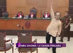 Divonis 1,5 Tahun Penjara, Jonru Ginting Takbir di Persidangan