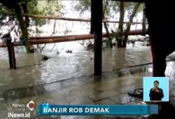 Fenomena Supermoon, Gelombang Tinggi Rob Merusak Rumah Warga