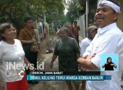 Kunjungi Korban Banjir, Demul Janji Bangun Jembatan Melengkung