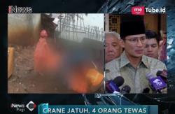 Crane Roboh Tewaskan 4 Orang, Pemprov Bentuk Tim Pengawas Kerja