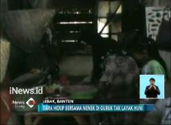 Tinggal Digubuk Rusak, Nenek dan Cucu di Banten Butuh Uluran Tangan