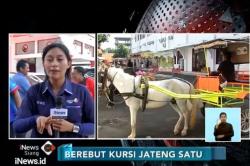 Diantar 20 Delman, Ganjar dan Yasin Daftar ke KPUD