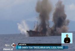 Ditentang Luhut, Menteri Susi Tetap Tenggelamkan Kapal Illegal Fishing