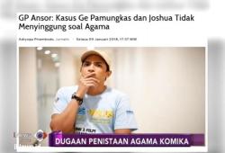 Usai Dilaporkan, Joshua dan Ge Pamungkas Sambangi LBH GP Ansor