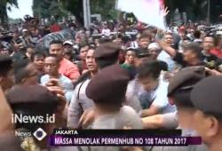 Demo Taksi Online Tolak Permenhub No 108 Berlangsung Ricuh