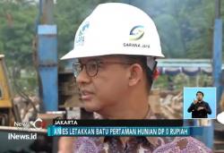 Tepati Janji, Gubernur Anies Lakukan Ground Breaking Hunian DP 0 Rupiah