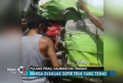 Kecelakaan Maut Truk Vs Bus, Pengemudi Tewas