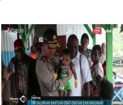 Cegah Wabah Campak, Polri Kirim Tim Kemanusiaan ke Asmat