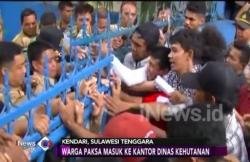 Warga dan Pegawai Kehutanan Bentrok, Demo Penyerobotan Lahan Ricuh