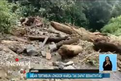 Tertimbun Longsor, Jalan Nasional Jambi-Sumbar Lumpuh Total