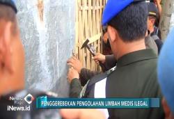 Petugas Gerebek Gudang Limbah Medis Ilegal