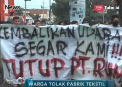 Bau Limbah, Ribuan Warga Sukoharjo Desak Tutup Pabrik Tekstil